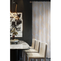 Firana z taśmą GREAT CHIC 140x270 biało-złoty